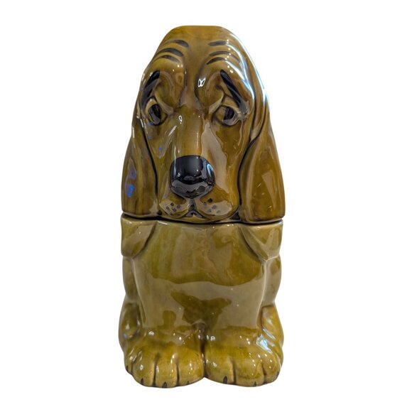 Doranne Of California Other - Vintage Basset Hound Dog Cookie Jar Glossy Ceramic Doranne of California 1950s